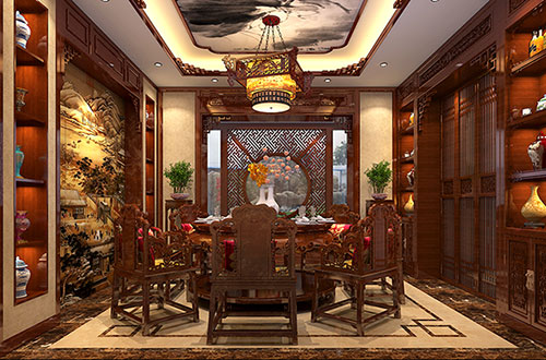 西城温馨雅致的古典中式家庭装修设计效果图